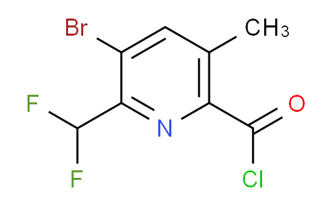 AM123710 | 1806918-88-6 | 3-Bromo-2-(difluoromethyl)-5-methylpyridine-6-carbonyl chloride