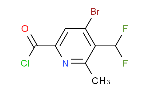 4-Bromo-3-(difluoromethyl)-2-methylpyridine-6-carbonyl chloride