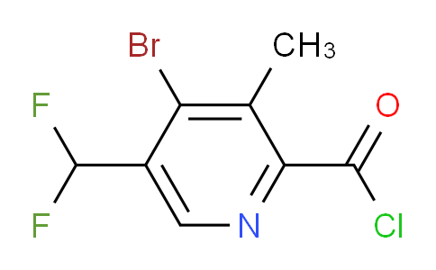 4-Bromo-5-(difluoromethyl)-3-methylpyridine-2-carbonyl chloride