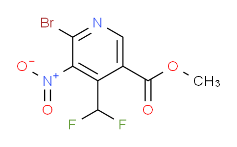 Methyl 2-bromo-4-(difluoromethyl)-3-nitropyridine-5-carboxylate