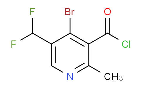 4-Bromo-5-(difluoromethyl)-2-methylpyridine-3-carbonyl chloride