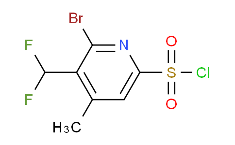 2-Bromo-3-(difluoromethyl)-4-methylpyridine-6-sulfonyl chloride