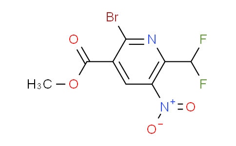 Methyl 2-bromo-6-(difluoromethyl)-5-nitropyridine-3-carboxylate