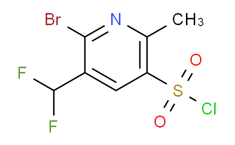 2-Bromo-3-(difluoromethyl)-6-methylpyridine-5-sulfonyl chloride