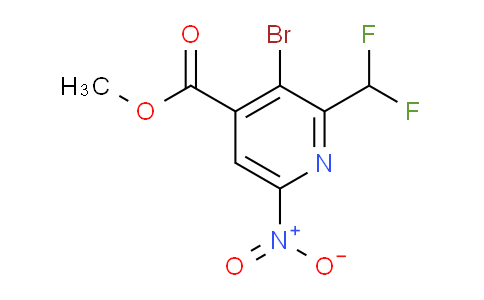 AM123747 | 1804432-70-9 | Methyl 3-bromo-2-(difluoromethyl)-6-nitropyridine-4-carboxylate