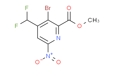 Methyl 3-bromo-4-(difluoromethyl)-6-nitropyridine-2-carboxylate