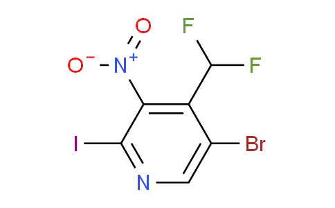 5-Bromo-4-(difluoromethyl)-2-iodo-3-nitropyridine