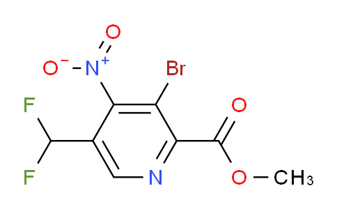 Methyl 3-bromo-5-(difluoromethyl)-4-nitropyridine-2-carboxylate