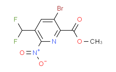 AM123757 | 1806865-42-8 | Methyl 3-bromo-5-(difluoromethyl)-6-nitropyridine-2-carboxylate
