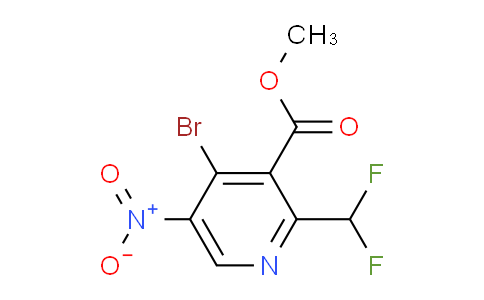 Methyl 4-bromo-2-(difluoromethyl)-5-nitropyridine-3-carboxylate