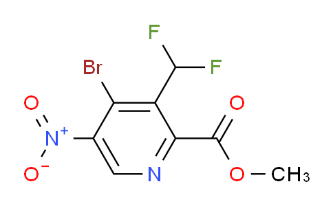 AM123763 | 1804980-34-4 | Methyl 4-bromo-3-(difluoromethyl)-5-nitropyridine-2-carboxylate