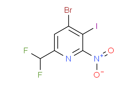 AM123764 | 1805410-60-9 | 4-Bromo-6-(difluoromethyl)-3-iodo-2-nitropyridine
