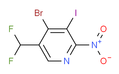 AM123765 | 1805343-99-0 | 4-Bromo-5-(difluoromethyl)-3-iodo-2-nitropyridine