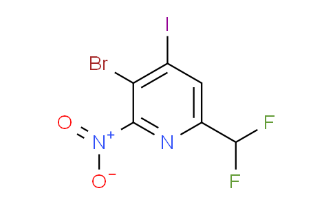AM123769 | 1806905-44-1 | 3-Bromo-6-(difluoromethyl)-4-iodo-2-nitropyridine