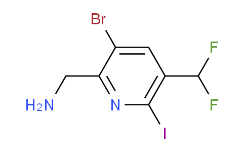 AM123775 | 1805166-39-5 | 2-(Aminomethyl)-3-bromo-5-(difluoromethyl)-6-iodopyridine