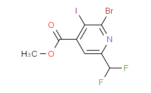 AM123776 | 1805416-96-9 | Methyl 2-bromo-6-(difluoromethyl)-3-iodopyridine-4-carboxylate
