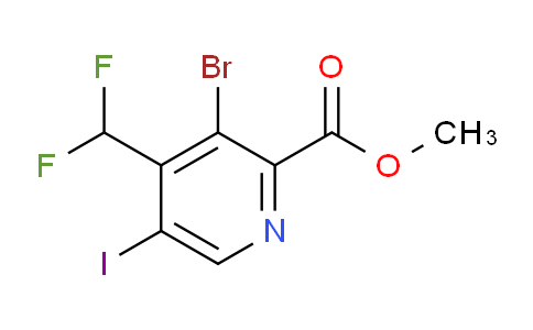 AM123789 | 1805247-30-6 | Methyl 3-bromo-4-(difluoromethyl)-5-iodopyridine-2-carboxylate