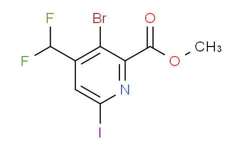 AM123791 | 1804841-43-7 | Methyl 3-bromo-4-(difluoromethyl)-6-iodopyridine-2-carboxylate