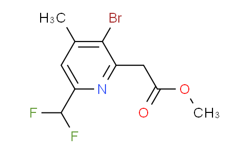AM123798 | 1806917-60-1 | Methyl 3-bromo-6-(difluoromethyl)-4-methylpyridine-2-acetate
