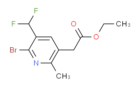 AM123805 | 1805355-48-9 | Ethyl 2-bromo-3-(difluoromethyl)-6-methylpyridine-5-acetate