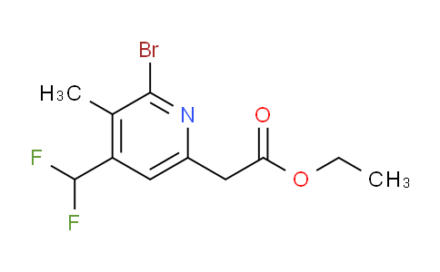 AM123807 | 1806917-68-9 | Ethyl 2-bromo-4-(difluoromethyl)-3-methylpyridine-6-acetate