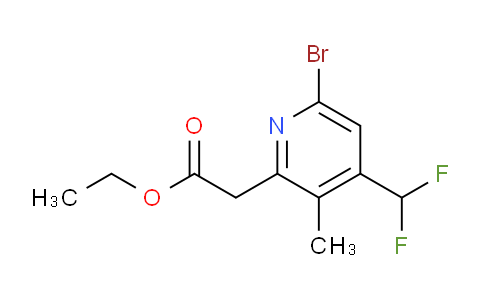 AM123809 | 1805376-25-3 | Ethyl 6-bromo-4-(difluoromethyl)-3-methylpyridine-2-acetate
