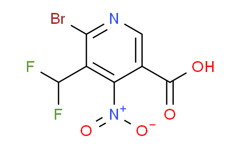 2-Bromo-3-(difluoromethyl)-4-nitropyridine-5-carboxylic acid