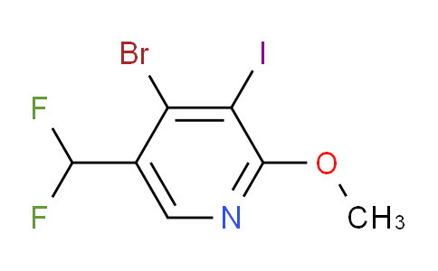 4-Bromo-5-(difluoromethyl)-3-iodo-2-methoxypyridine