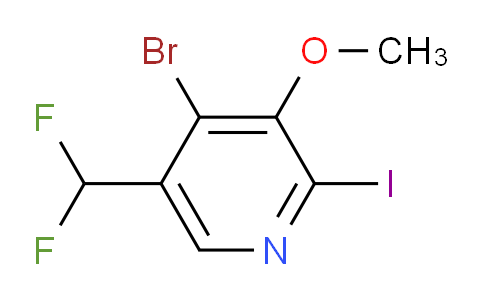 AM123828 | 1804889-53-9 | 4-Bromo-5-(difluoromethyl)-2-iodo-3-methoxypyridine