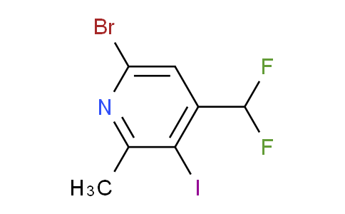 6-Bromo-4-(difluoromethyl)-3-iodo-2-methylpyridine