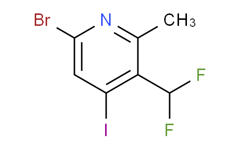 6-Bromo-3-(difluoromethyl)-4-iodo-2-methylpyridine