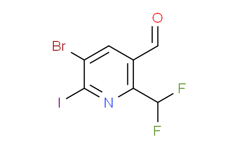 AM123872 | 1805924-53-1 | 3-Bromo-6-(difluoromethyl)-2-iodopyridine-5-carboxaldehyde