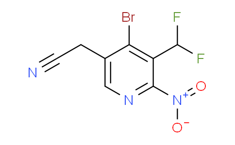 AM123879 | 1805379-82-1 | 4-Bromo-3-(difluoromethyl)-2-nitropyridine-5-acetonitrile
