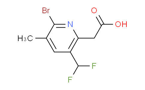AM123885 | 1806866-82-9 | 2-Bromo-5-(difluoromethyl)-3-methylpyridine-6-acetic acid