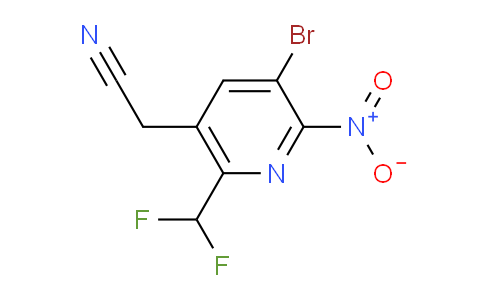 AM123887 | 1806871-08-8 | 3-Bromo-6-(difluoromethyl)-2-nitropyridine-5-acetonitrile