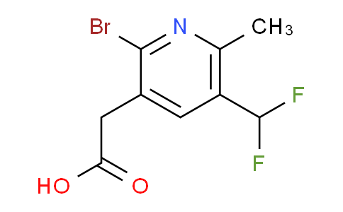 2-Bromo-5-(difluoromethyl)-6-methylpyridine-3-acetic acid