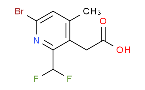 6-Bromo-2-(difluoromethyl)-4-methylpyridine-3-acetic acid