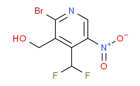 2-Bromo-4-(difluoromethyl)-5-nitropyridine-3-methanol