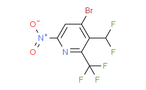 AM123953 | 1805443-38-2 | 4-Bromo-3-(difluoromethyl)-6-nitro-2-(trifluoromethyl)pyridine