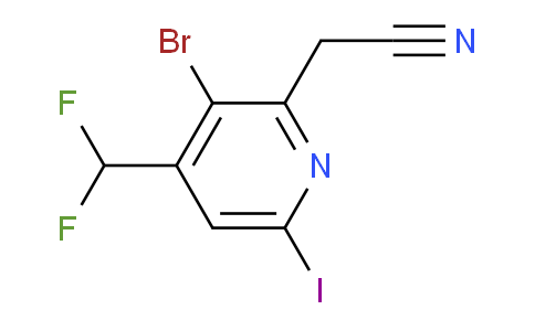 AM123954 | 1805922-67-1 | 3-Bromo-4-(difluoromethyl)-6-iodopyridine-2-acetonitrile