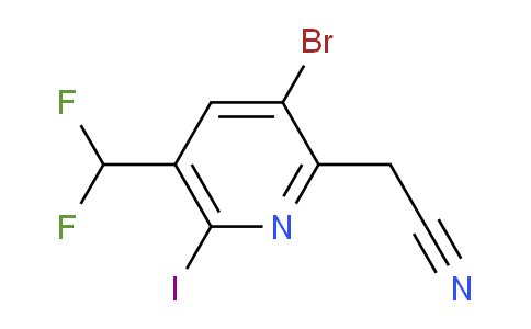 AM123959 | 1805244-24-9 | 3-Bromo-5-(difluoromethyl)-6-iodopyridine-2-acetonitrile