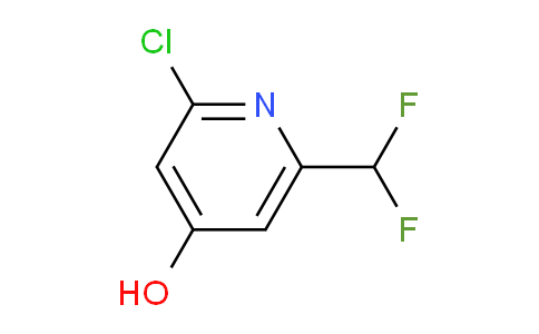 2-Chloro-6-(difluoromethyl)-4-hydroxypyridine