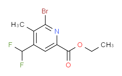 Ethyl 2-bromo-4-(difluoromethyl)-3-methylpyridine-6-carboxylate