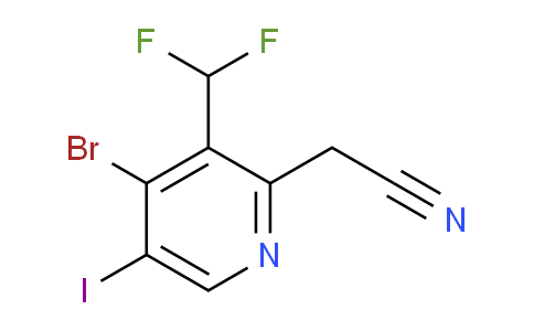 AM123967 | 1805244-62-5 | 4-Bromo-3-(difluoromethyl)-5-iodopyridine-2-acetonitrile