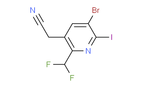 AM123975 | 1806908-32-6 | 3-Bromo-6-(difluoromethyl)-2-iodopyridine-5-acetonitrile