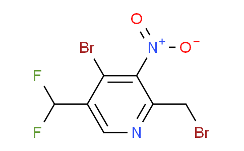 4-Bromo-2-(bromomethyl)-5-(difluoromethyl)-3-nitropyridine