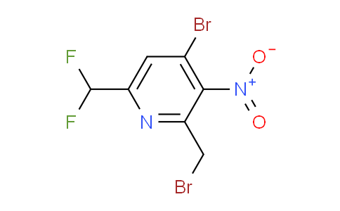 4-Bromo-2-(bromomethyl)-6-(difluoromethyl)-3-nitropyridine