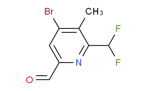 4-Bromo-2-(difluoromethyl)-3-methylpyridine-6-carboxaldehyde