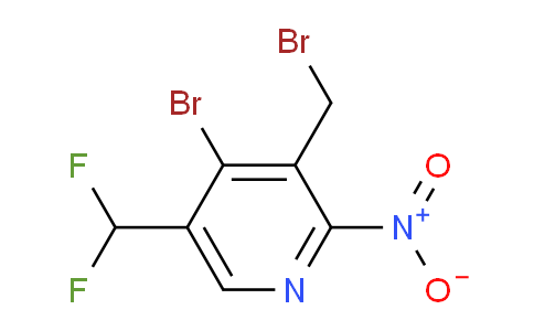 4-Bromo-3-(bromomethyl)-5-(difluoromethyl)-2-nitropyridine