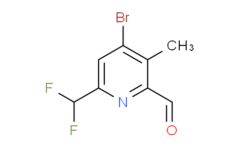 4-Bromo-6-(difluoromethyl)-3-methylpyridine-2-carboxaldehyde